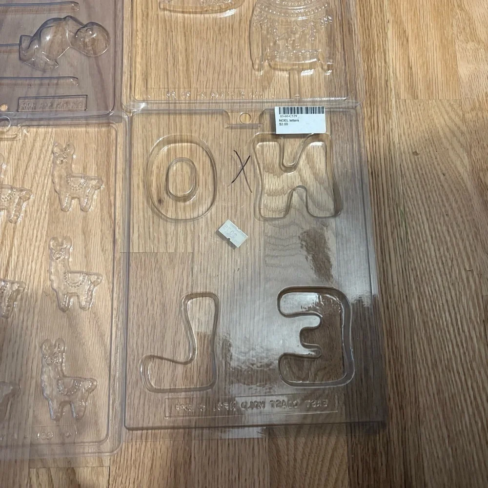 Chocolate Candy Mold Bundle Lot Plastic Noel Christmas Llama Ugly Sweater Duck